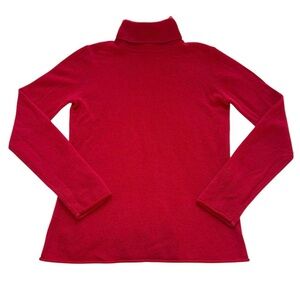 Belle France Red Cashmere Turtleneck